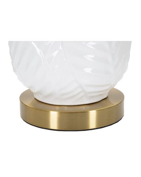Lampe de table en céramique or et blanche – D.40x70 cm