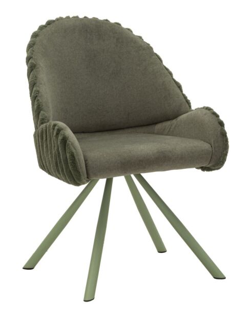 Lot de 2 chaises en bois de jeu Stockholm vertes – 58x53x85 cm