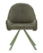 Lot de 2 chaises en bois de jeu Stockholm vertes – 58x53x85 cm