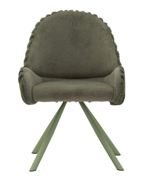 Lot de 2 chaises en bois de jeu Stockholm vertes – 58x53x85 cm