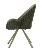 Lot de 2 chaises en bois de jeu Stockholm vertes – 58x53x85 cm