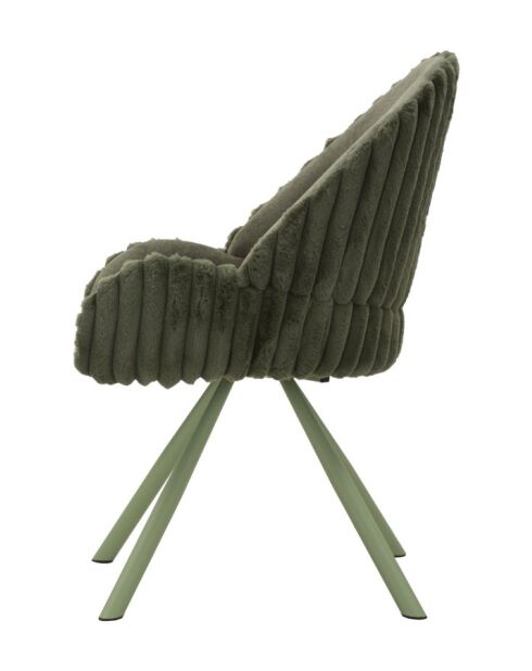 Lot de 2 chaises en bois de jeu Stockholm vertes – 58x53x85 cm