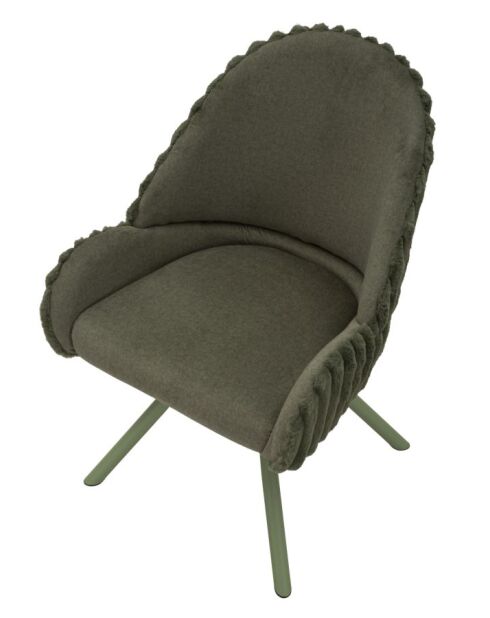 Lot de 2 chaises en bois de jeu Stockholm vertes – 58x53x85 cm