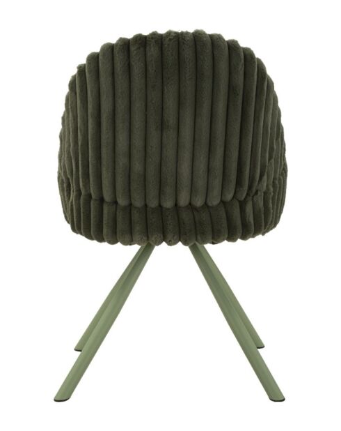 Lot de 2 chaises en bois de jeu Stockholm vertes – 58x53x85 cm
