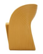 Fauteuil en polyéthylène Sand moutarde – 65x57,5x76 cm