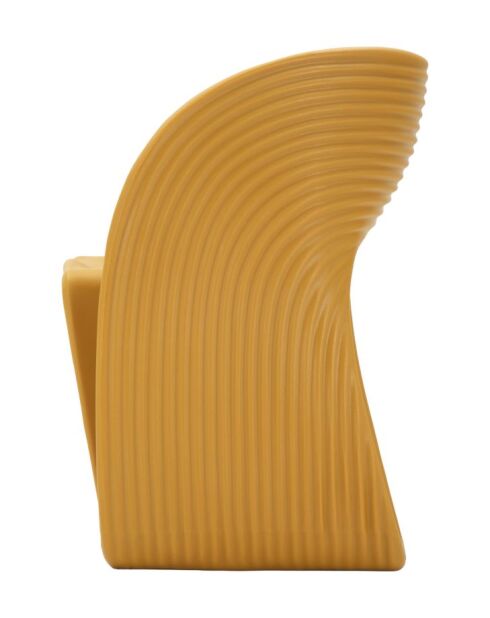 Fauteuil en polyéthylène Sand moutarde – 65x57,5x76 cm