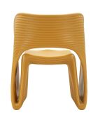 Fauteuil en polyéthylène Sand moutarde – 65x57,5x76 cm