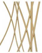 Console en fer et miroir Exy or/argent– 120x40x80 cm
