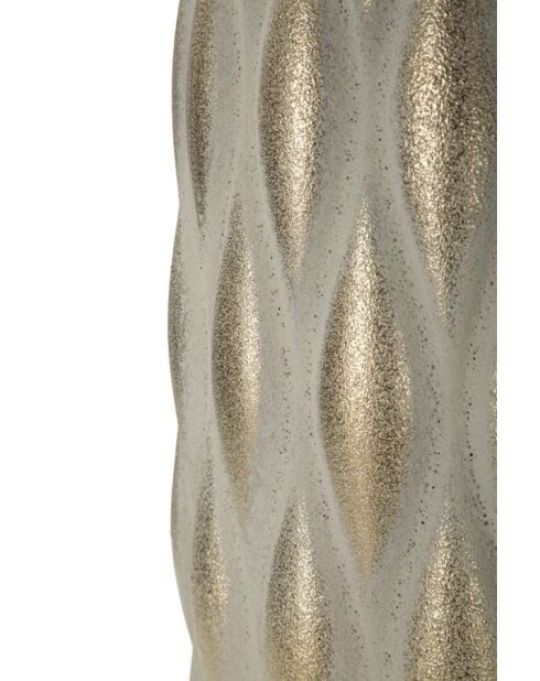 Vase en céramique Pepitas gris/or – D.22x44 cm