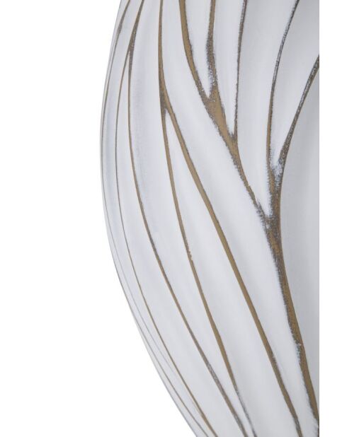 Vase en résine Honduras blanc – D.27x41,5 cm