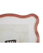 Fotorahmen aus Elisabethglas in Zink und Rot/Gold — 22,7 x 1,3 x 27,6 cm (Fotogröße 20 x 25 cm)