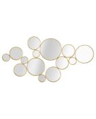 Panneau mural en fer Mirrors doré – 100x2,3x51,5 cm
