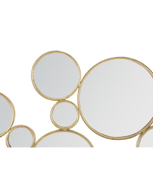 Panneau mural en fer Mirrors doré – 100x2,3x51,5 cm