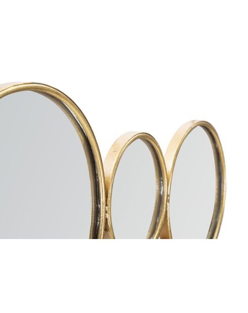 Panneau mural en fer Mirrors doré – 100x2,3x51,5 cm