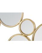 Panneau mural en fer Mirrors doré – 100x2,3x51,5 cm