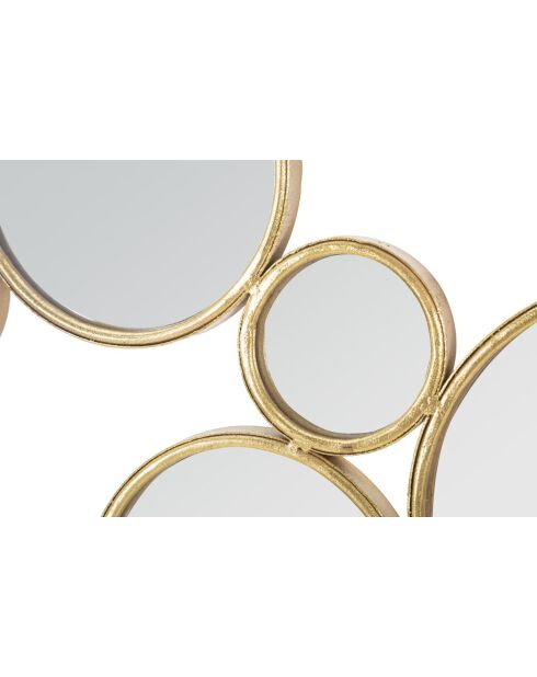 Panneau mural en fer Mirrors doré – 100x2,3x51,5 cm
