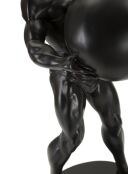 Statuette en polyrésine Atlas noire/or– 18,5x20,5x43,5 cm