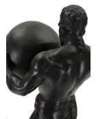 Statuette en polyrésine Atlas noire/or– 18,5x20,5x43,5 cm