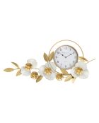 Horloge murale en fer et plastique Flow dorée – 92,5x8x45,5 cm
