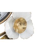 Horloge murale en fer et plastique Flow dorée – 92,5x8x45,5 cm