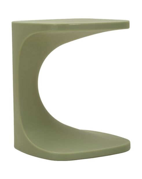 Table d’appoint en polyéthylène Ibiza verte – 42x42x52 cm