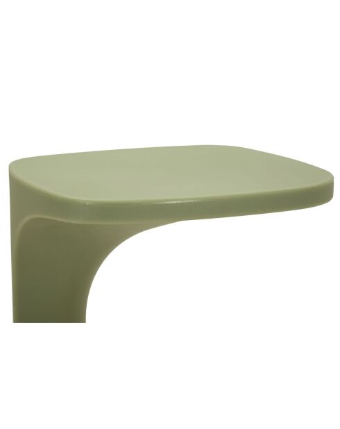 Table d’appoint en polyéthylène Ibiza verte – 42x42x52 cm