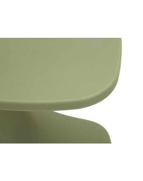 Table d’appoint en polyéthylène Ibiza verte – 42x42x52 cm
