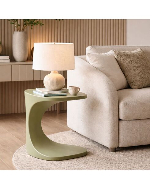Table d’appoint en polyéthylène Ibiza verte – 42x42x52 cm