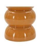 Lampe de table en céramique, fer et tissu Torr moutarde – D.25x46 cm