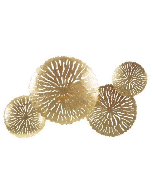Applique murale en fer Dishy Plus dorée – 47x13x28 cm