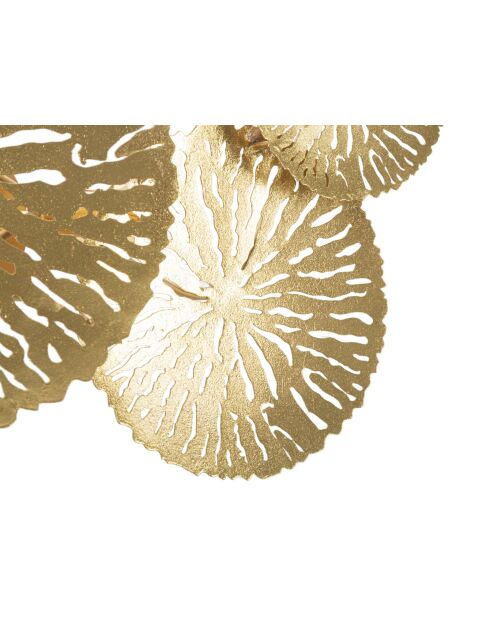 Applique murale en fer Dishy Plus dorée – 47x13x28 cm