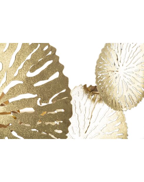 Applique murale en fer Dishy Plus dorée – 47x13x28 cm