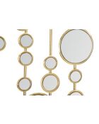 Panneau mural en fer Small Mirrors doré – 35,5x1,5x90 cm