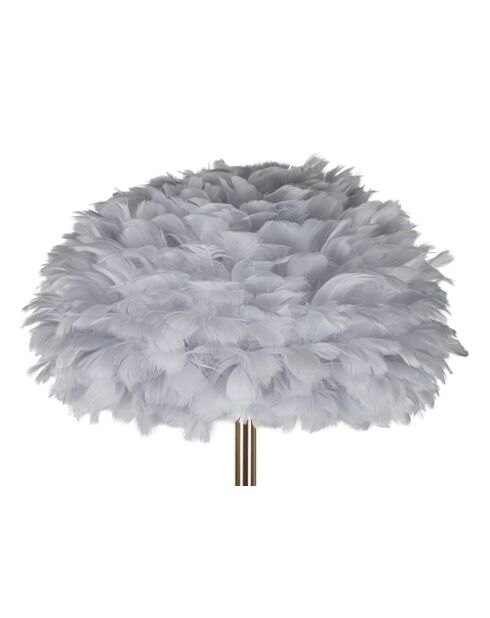 Lampadaire en fer et plastique Feathers Slim gris – D.43x170 cm