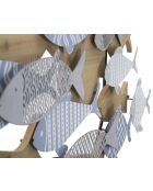 Panel de pared de hierro Fish Sea multicolor — 91x3x33,5 cm