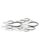 Panneau mural en fer Fishy multicolore – 100x1x35 cm