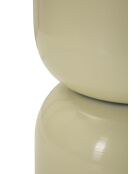 Table d’appoint en métal Oyi crème – D.31x46 cm