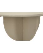 Table d’appoint en fer Dune crème – D.45x58 cm