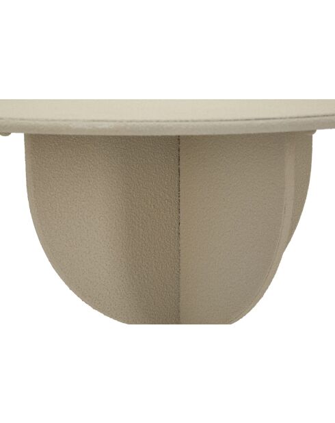 Table d’appoint en fer Dune crème – D.45x58 cm