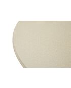 Table d’appoint en fer Dune crème – D.45x58 cm