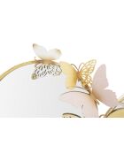 Miroir mural en fer et mdf Double papillons rose multicolore – 81x3x52,5 cm