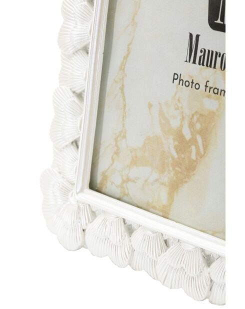 Cadre photo en polyrésine et verre Hearty argenté – 20x1,8x25,3 cm (format photo 15x20 cm)