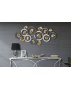Panel de pared de hierro Arty (modelo A) multicolor — 126x5x58 cm