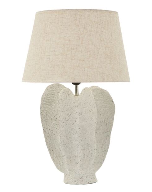 Lampe de table en résine Ester blanche – D.40x63 cm