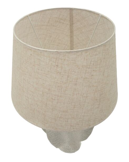 Lampe de table en résine Ester blanche – D.40x63 cm
