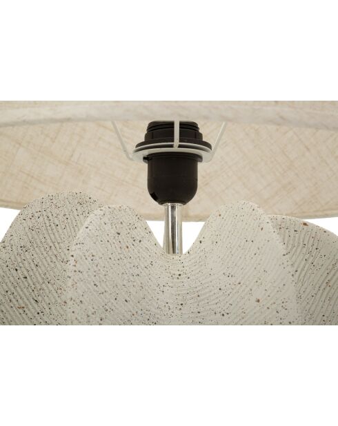 Lampe de table en résine Ester blanche – D.40x63 cm
