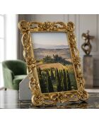 Cadre photo en polyrésine et verre Classic doré – 21,8x1,8x27,4 cm (format photo 15x20 cm)