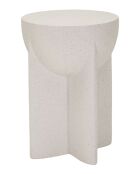 Table d’appoint en mgo History crème – D.33,5x48,5 cm