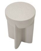 Table d’appoint en mgo History crème – D.33,5x48,5 cm