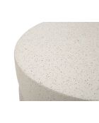 Table d’appoint en mgo History crème – D.33,5x48,5 cm
